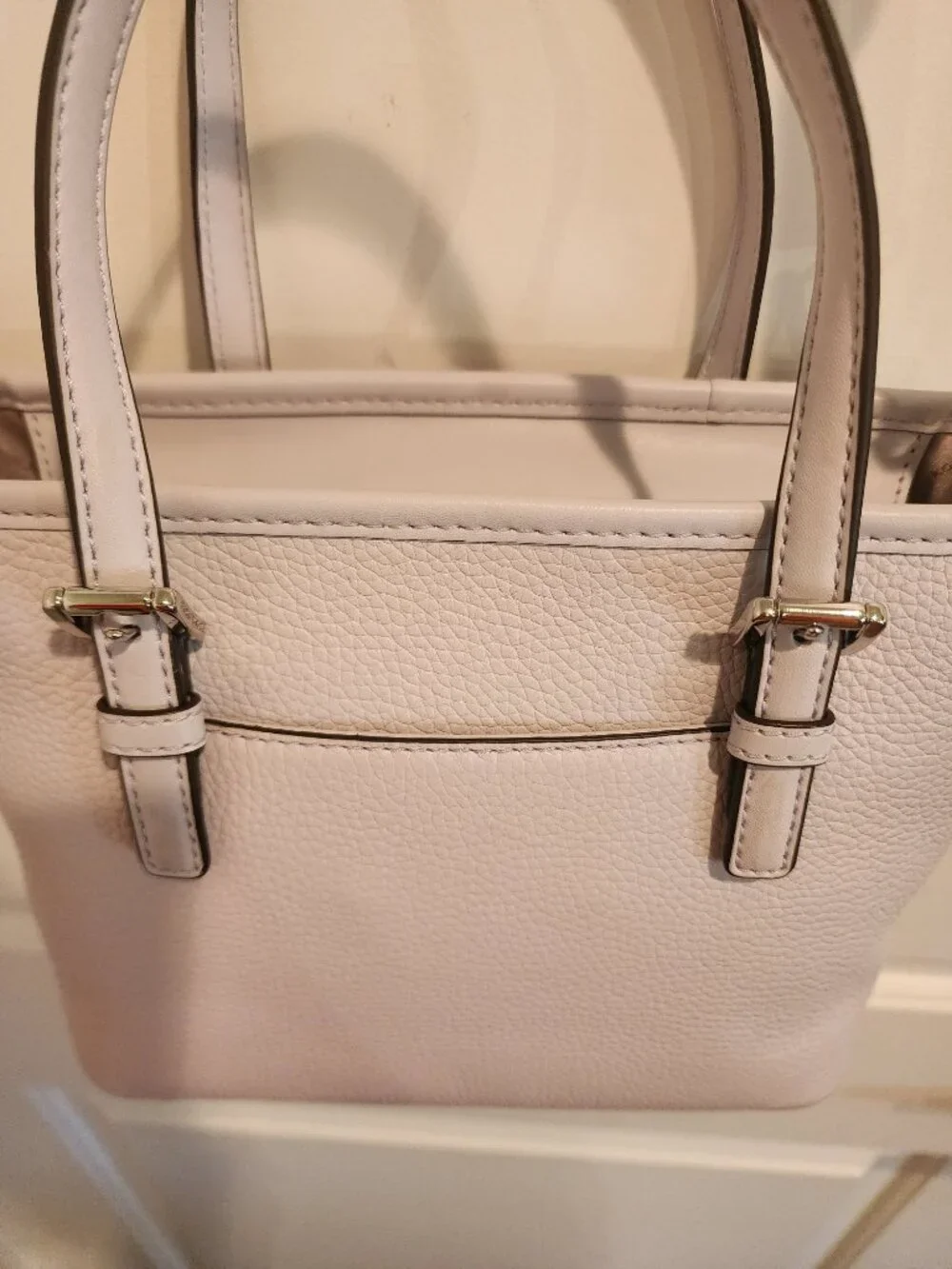 SOLD - Michael Kors Soft Lavender Pebbled Leather Tote